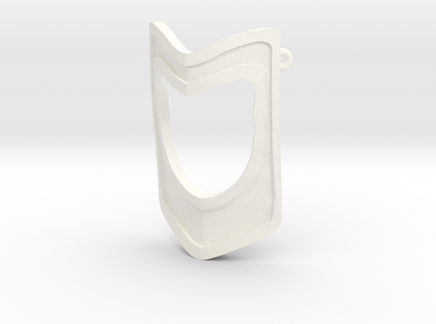 Gladiatrix Mask w. Loops in White Processed Versatile Plastic