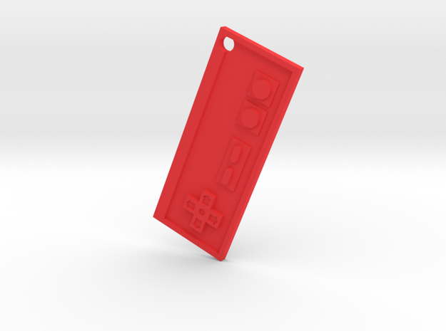 Nes Necklace Pendant in Red Processed Versatile Plastic