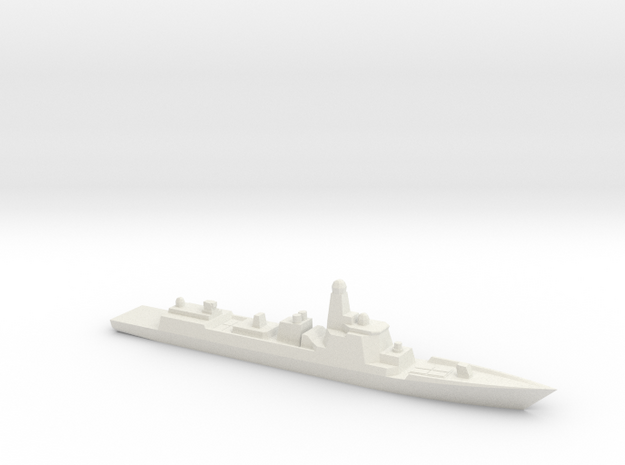 Type 052D 1/1800 in White Natural Versatile Plastic