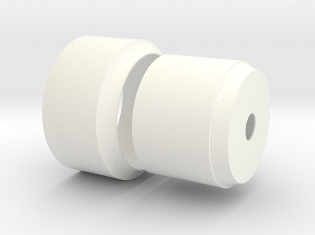 Energia Adapter Lower in White Processed Versatile Plastic