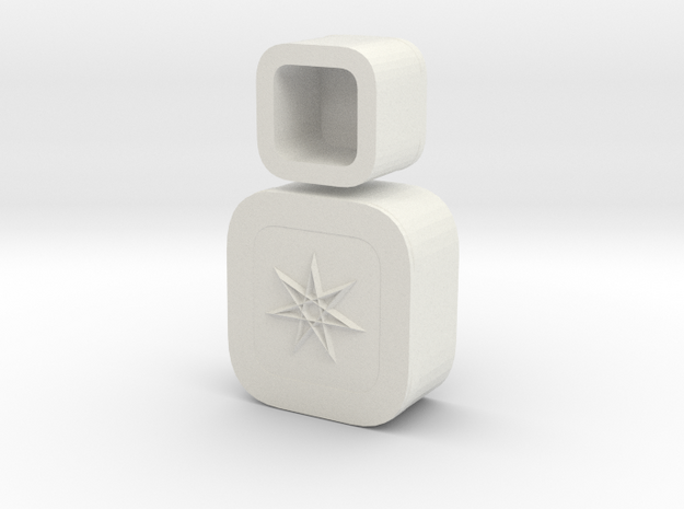 Star Box in White Natural Versatile Plastic