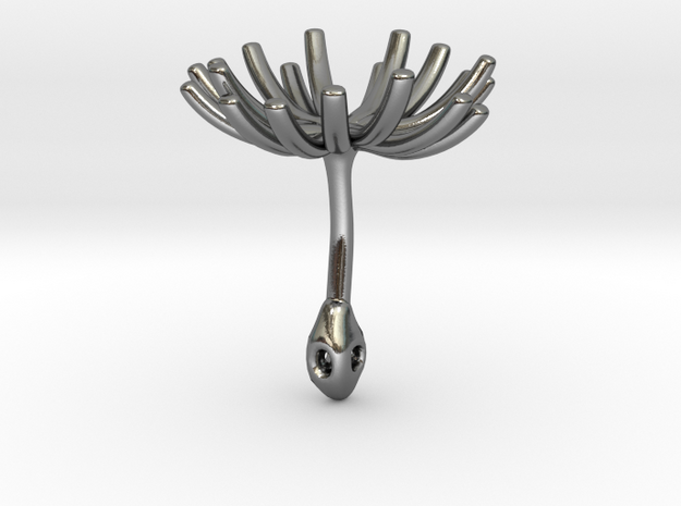 Wild Wind  Dandelion / part 2 - Seed Large in Polished Silver