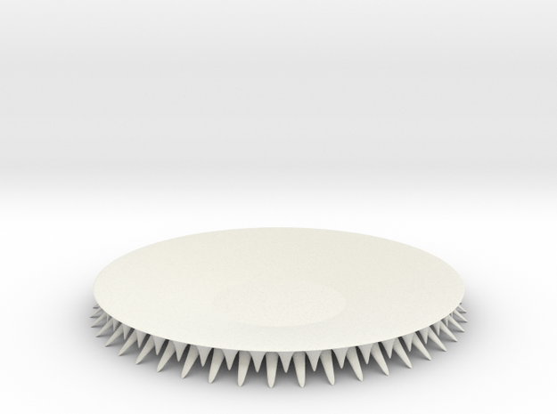 SpikePlate in White Natural Versatile Plastic