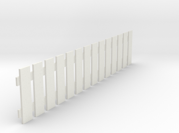 Fence 2 in White Natural Versatile Plastic