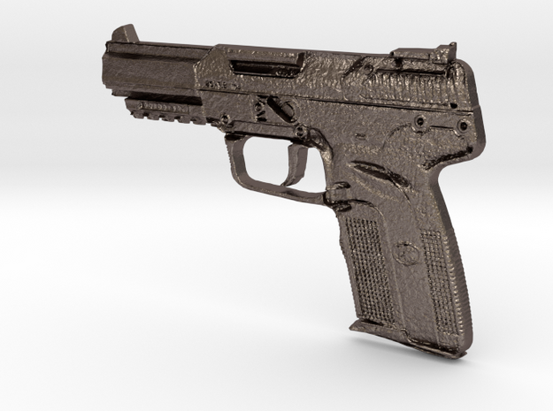 FN Five Seven 5,7mm x 28mm in Polished Bronzed Silver Steel