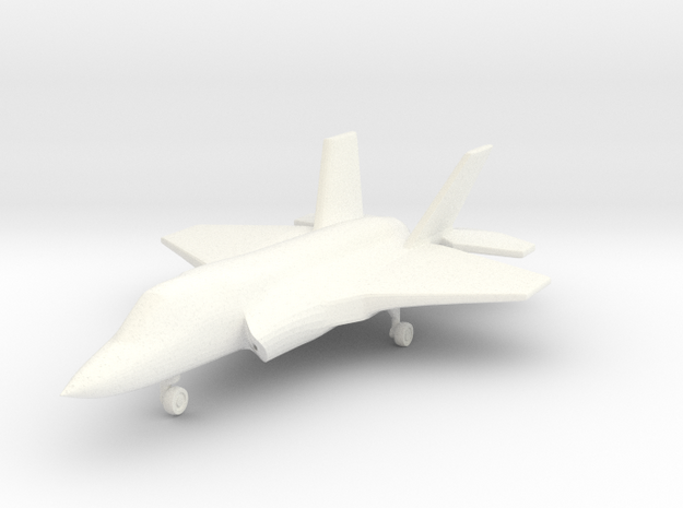 1/285 (6mm) F-35B w/Landing Gear in White Processed Versatile Plastic