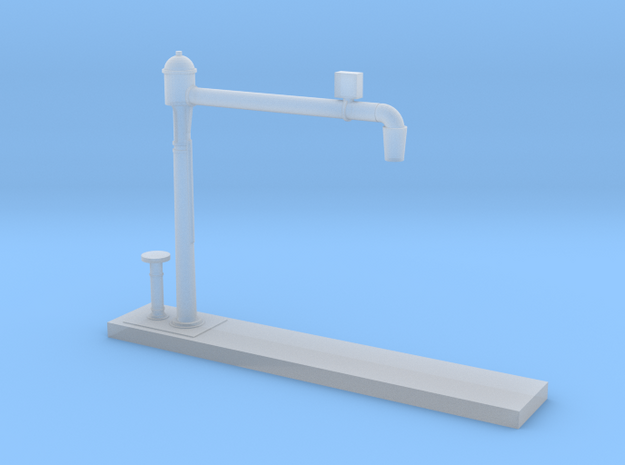 Z Scale Water Crane Model Variant B in Tan Fine Detail Plastic