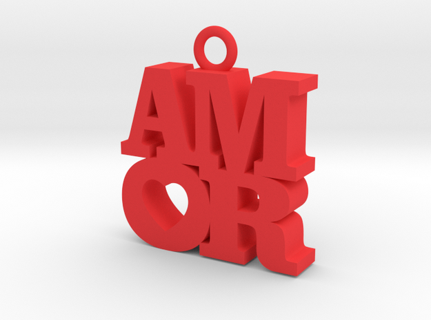 AMOR-dije in Red Processed Versatile Plastic