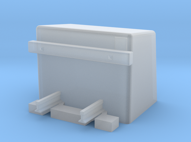 Betonprellbock mit Gleisende Buffer Stop in Smooth Fine Detail Plastic