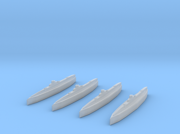 K.XIV Class Submarine 1/2400 x4 in Tan Fine Detail Plastic