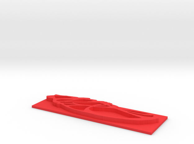 h2 in Red Processed Versatile Plastic
