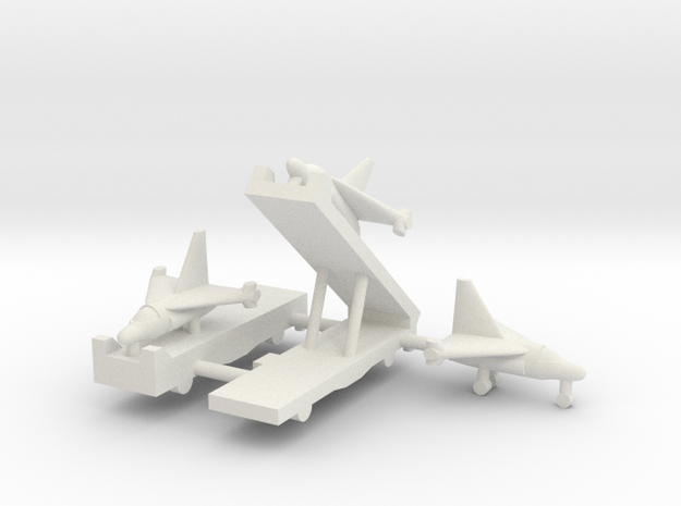 1/285 Experimental Aircraft Set 3 in White Natural Versatile Plastic