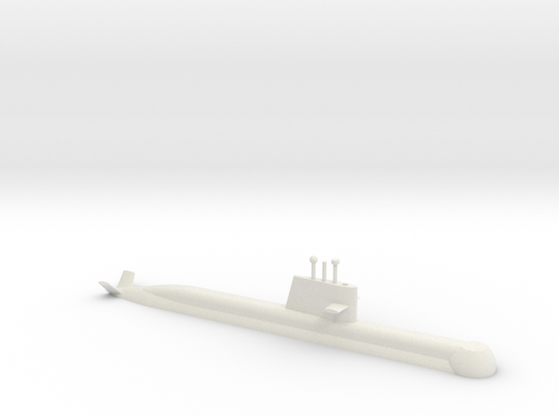 1/700 Collins Class Submarine (Waterline) in White Natural Versatile Plastic