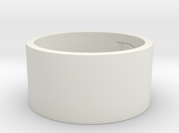 DO Ring Size 7.5 in White Natural Versatile Plastic