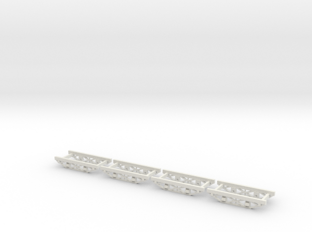 HOn30  10ft industrial chassis wood in White Natural Versatile Plastic