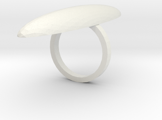Ring (2) in White Natural Versatile Plastic