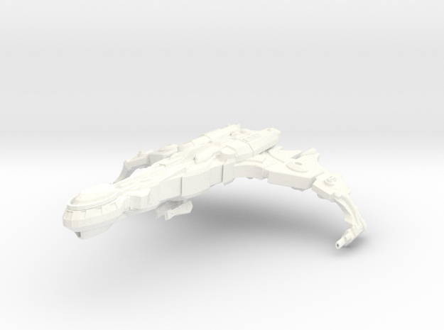 Cha'Joh Class Destroyer in White Processed Versatile Plastic