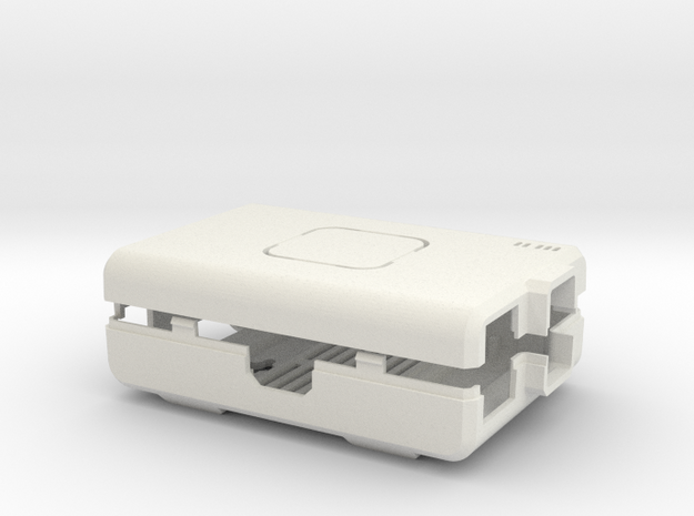 Raspberry Pi CASE 1.0 NO LOGO in White Natural Versatile Plastic