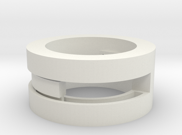 Slider-ring (small) in White Natural Versatile Plastic