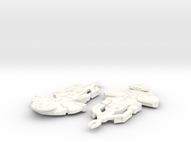 Corrak Class Cardassian in White Processed Versatile Plastic