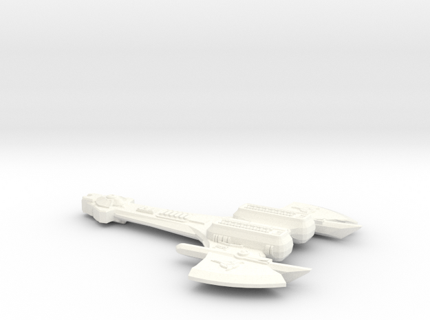 K'Bash Class Klingon Fighter in White Processed Versatile Plastic
