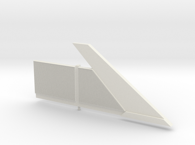 Beton-Schallschutzwand Mit Anfangselement Rechts-V in White Natural Versatile Plastic