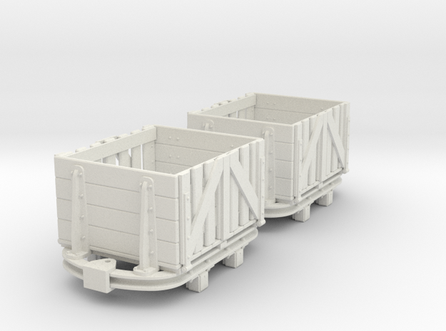 On16.5 Skip with wood slatted  body in White Natural Versatile Plastic