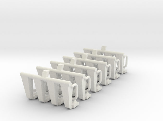 6x4 Sitzbänke für 1:87 (H0) in White Natural Versatile Plastic