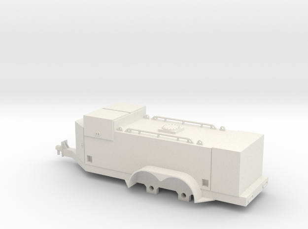 1/64 Fuel Trailer (S Scale) in White Natural Versatile Plastic