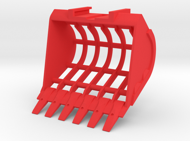 Sieve Bucket LC in Red Processed Versatile Plastic