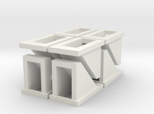 Subway Stairs - Tscale in White Natural Versatile Plastic