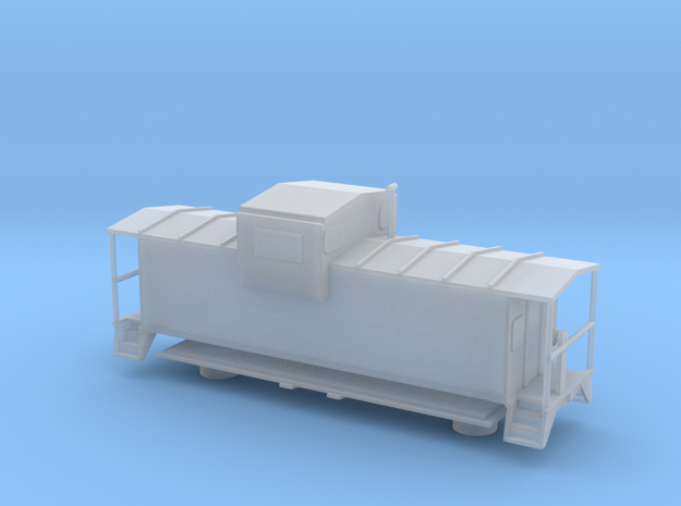 Caboose - Riding Platform - Zscale in Smooth Fine Detail Plastic