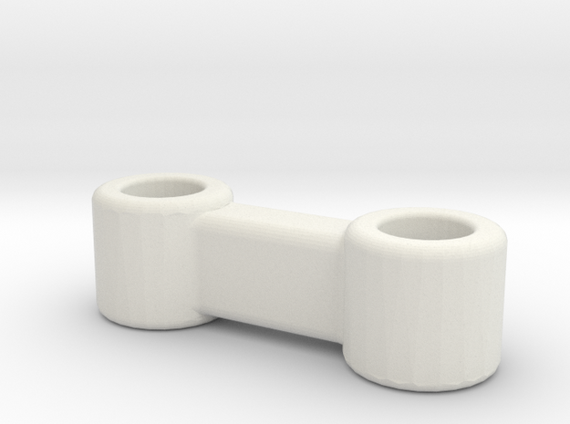 Brio Connector in White Natural Versatile Plastic