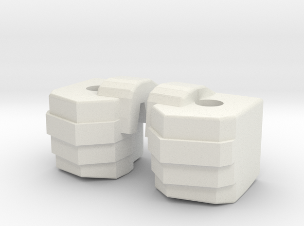 Simpfied Combinder fists for Kabaya set 7  in White Natural Versatile Plastic
