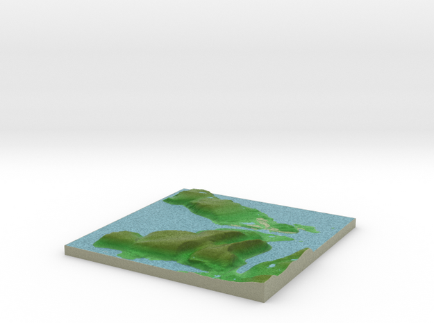 Terrafab generated model Wed Oct 09 2013 19:36:44  in Full Color Sandstone