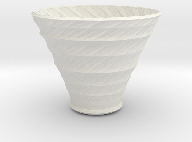 neptune vase in White Natural Versatile Plastic