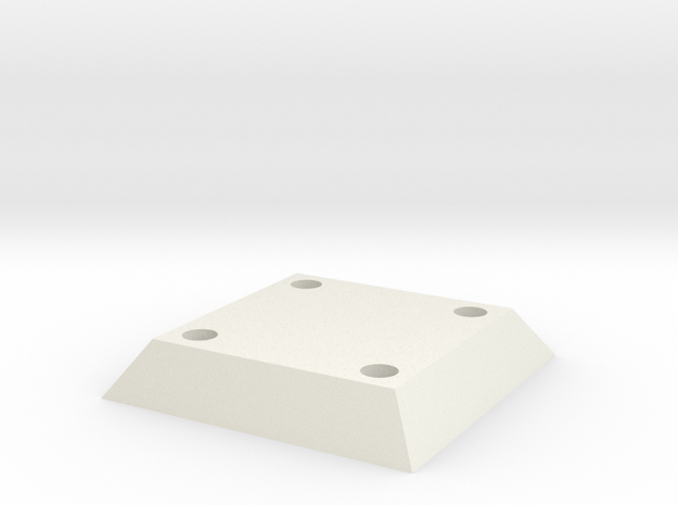 Belt Plaque 1.5 Shelled 2mm in White Natural Versatile Plastic