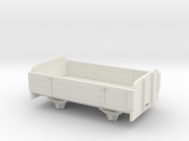 1:32/1:35 3 plank wagon center drop in White Natural Versatile Plastic