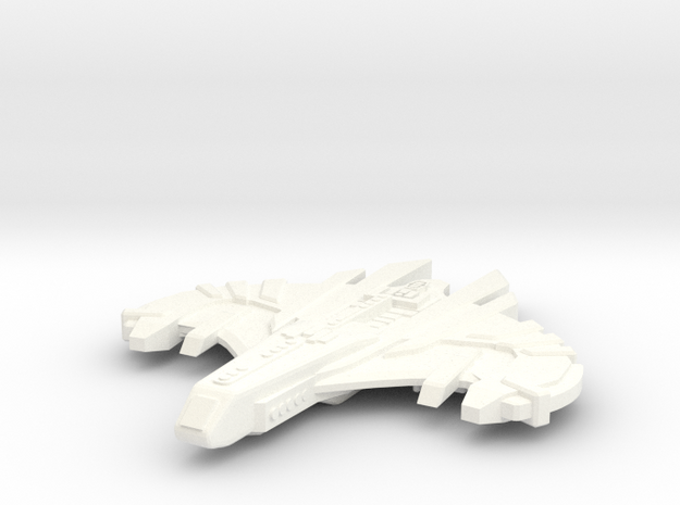 Malice Class Romulan Attack in White Processed Versatile Plastic