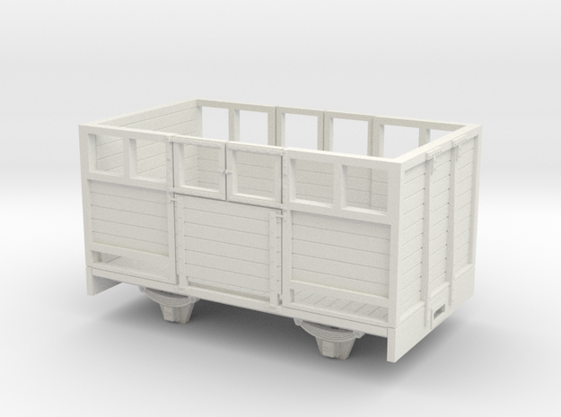 1:32/1:35 sheep wagon long in White Natural Versatile Plastic