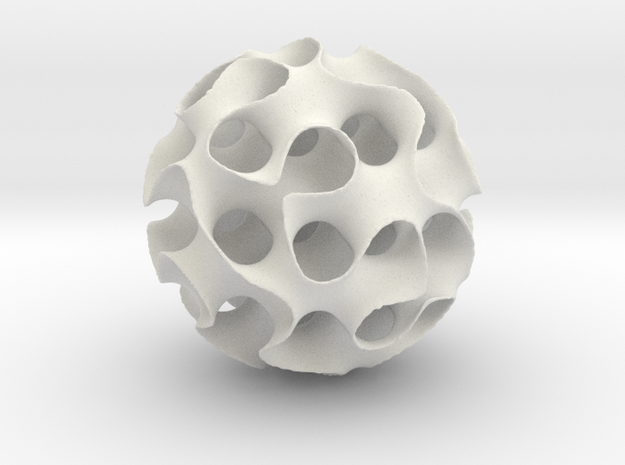 Schwartz 'D' Sphere, 8 cell in White Natural Versatile Plastic
