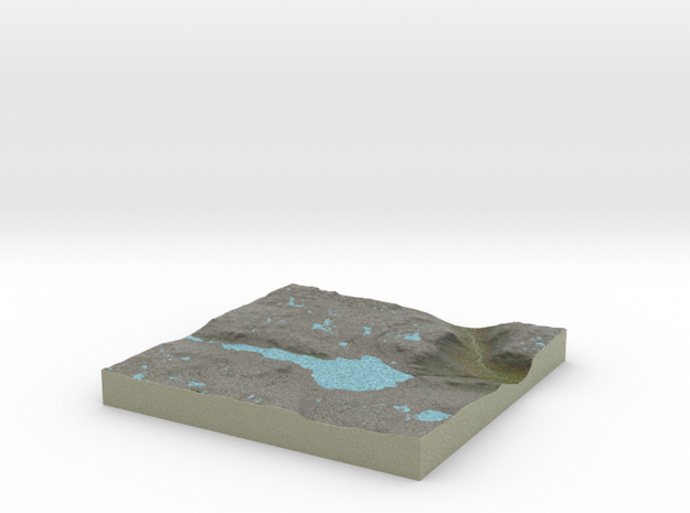 Terrafab generated model Tue Nov 05 2013 22:40:27  in Full Color Sandstone