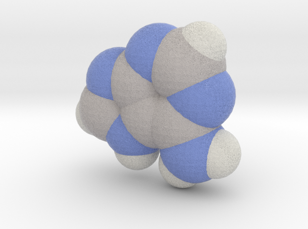 Adenine molecule (x40,000,000, 1A = 4mm) in Full Color Sandstone