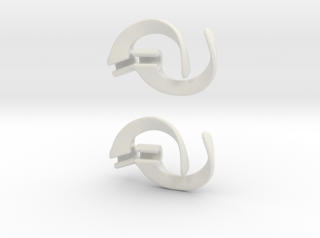 EarPod Savers double pack for active people in White Natural Versatile Plastic