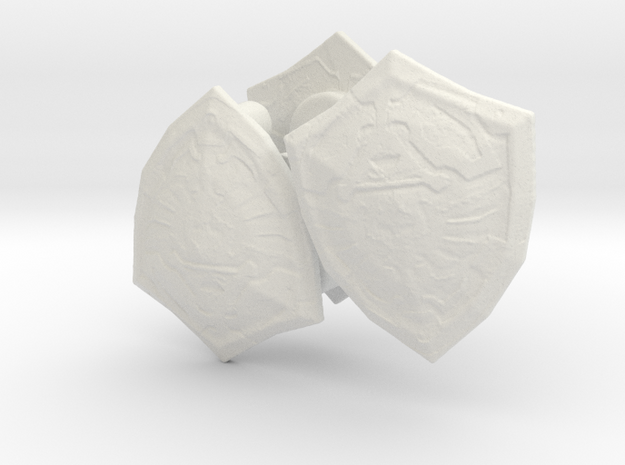 3 zelda shields for lego  in White Natural Versatile Plastic
