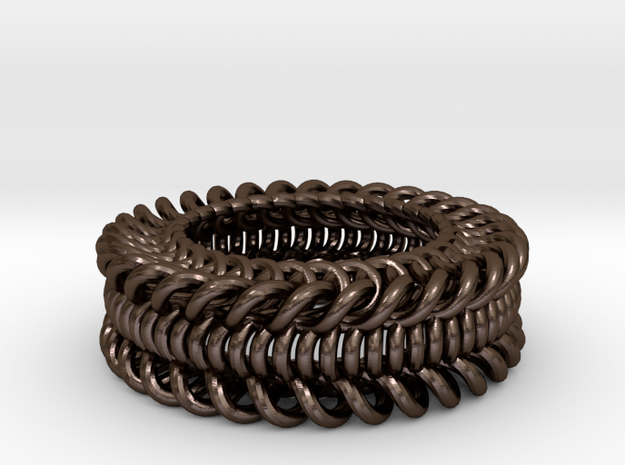 Knot Wheel in Polished Bronze Steel