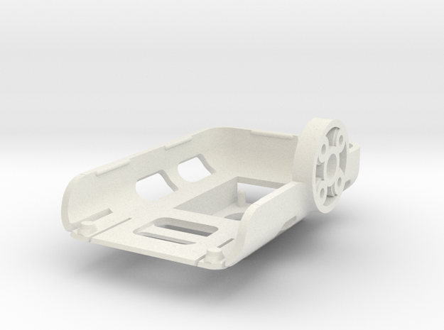 UAVMaker Mobius Tray for Brushless Gimbal with IMU in White Natural Versatile Plastic