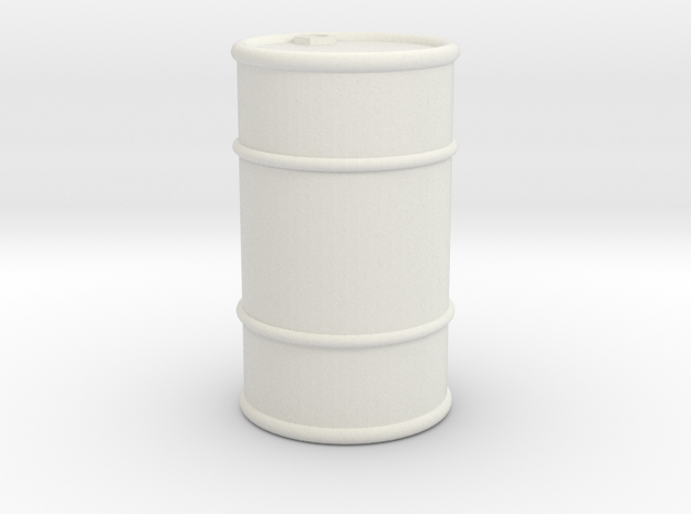 Barrel in White Natural Versatile Plastic