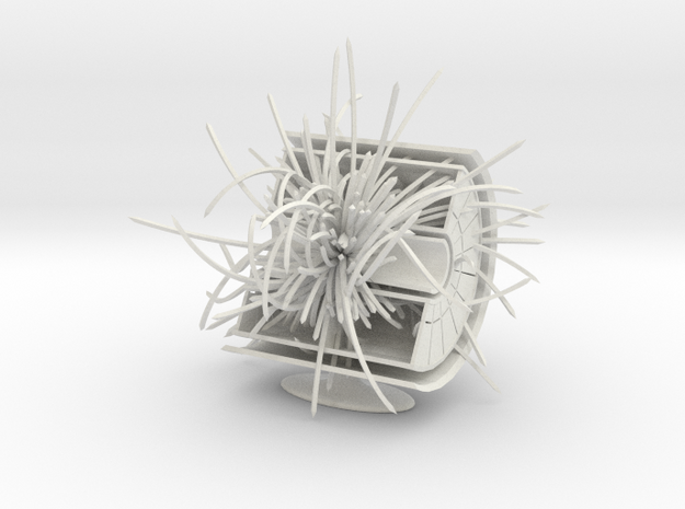 CERN ALICE TPC & PbPb collision in 3D in White Natural Versatile Plastic