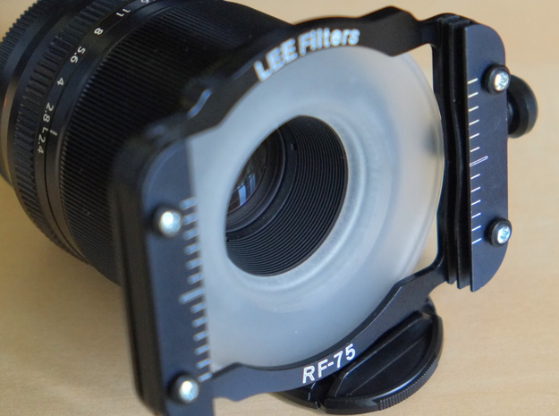 Filter Adapter for Fujinon 60mm lens in Tan Fine Detail Plastic